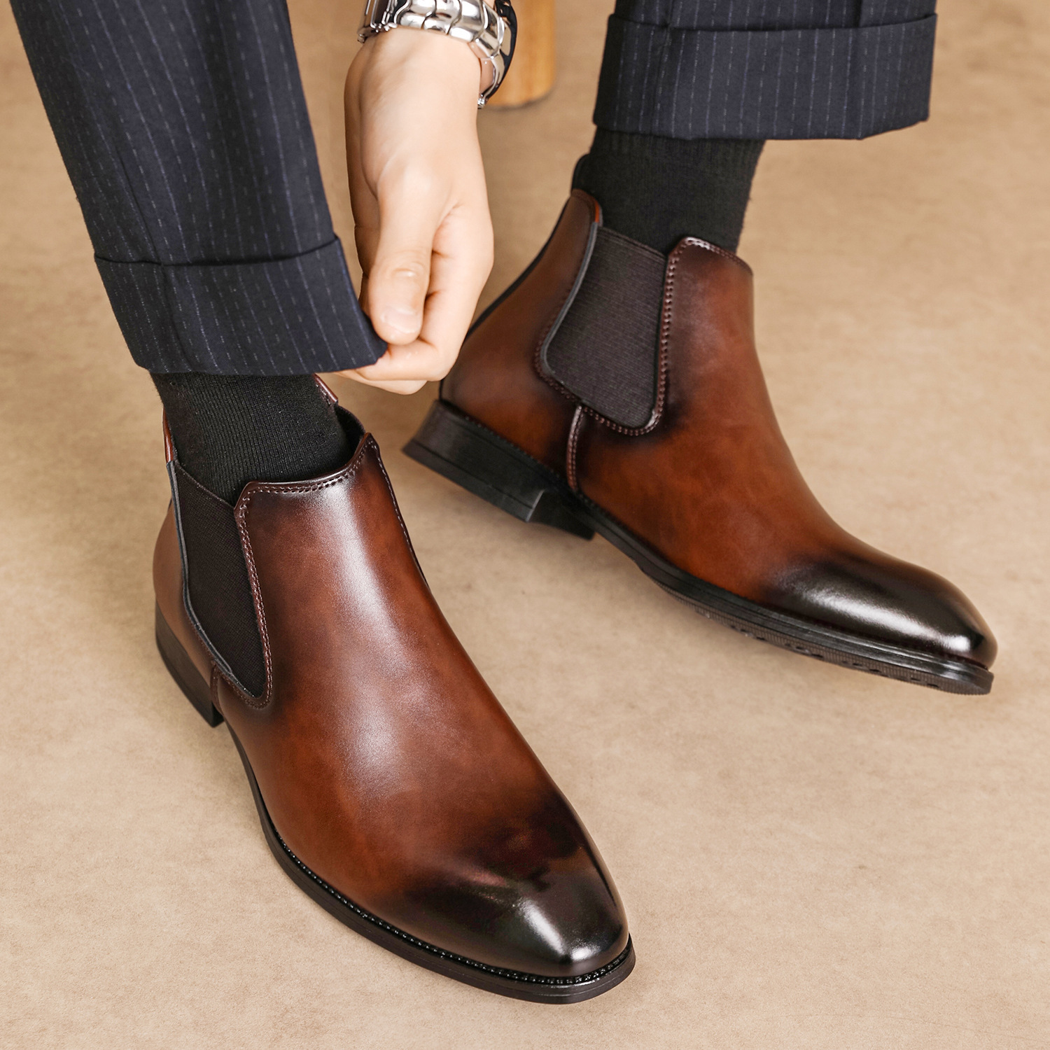 Men's Chelsea Classic Retro Long Boots foto 3