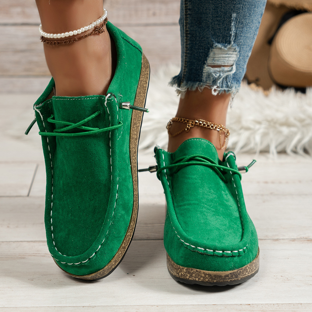 Women's Elastic Slip-on Casual Shoes foto 5