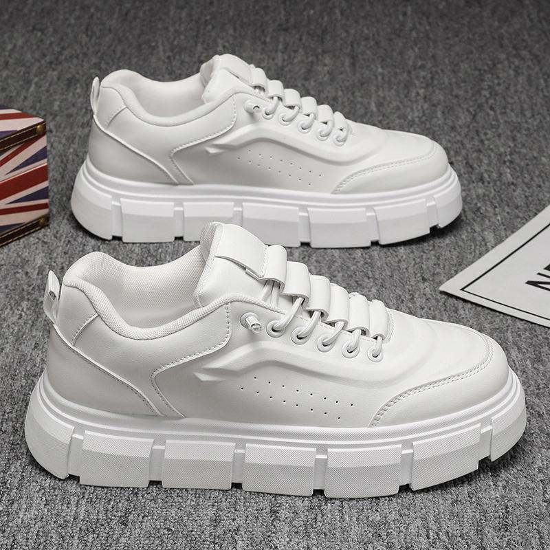 Mens Stylish Microfiber Chunky-soled Trendy All-match Casual Shoes foto 2