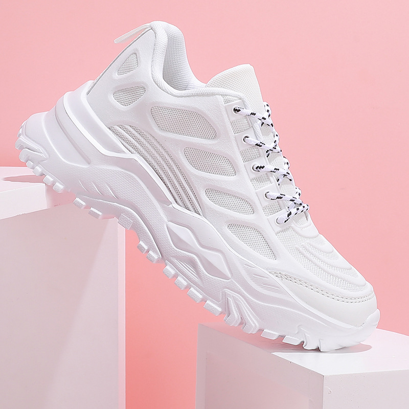 Trendy Thick Bottom Height Increasing Breathable Comfortable Four Seasons Leisure Sneaker foto 4