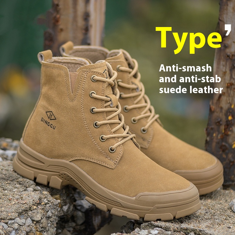 Labor Protection Cotton Shoes Men's Anti Smashing And Anti Piercing foto 3