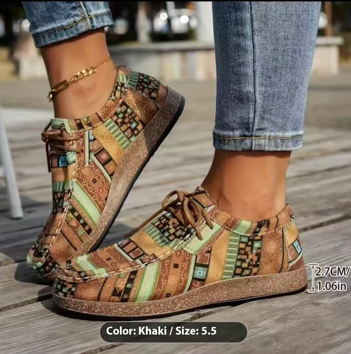 Color Graffiti Canvas Flat Bottom Pumps foto 3