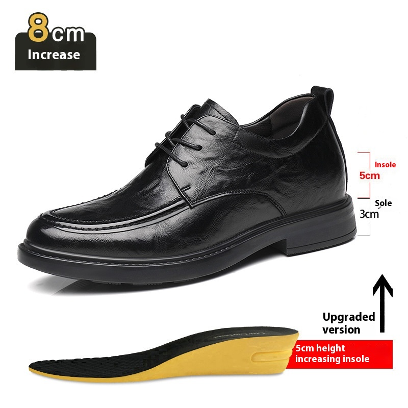 Increased By Slip-on Business Casual Leather Shoes foto 3