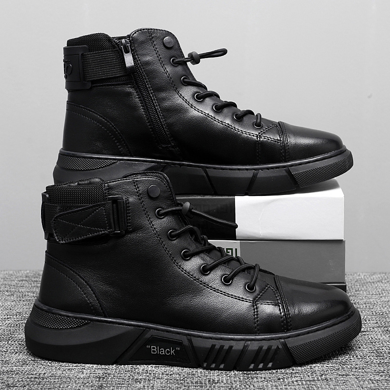 Plus Size Men's Shoes Soft-soled Martin Boots foto 2