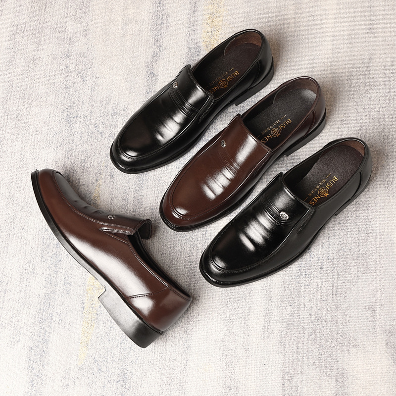Men's Plus Size Casual Leather Shoes foto 3