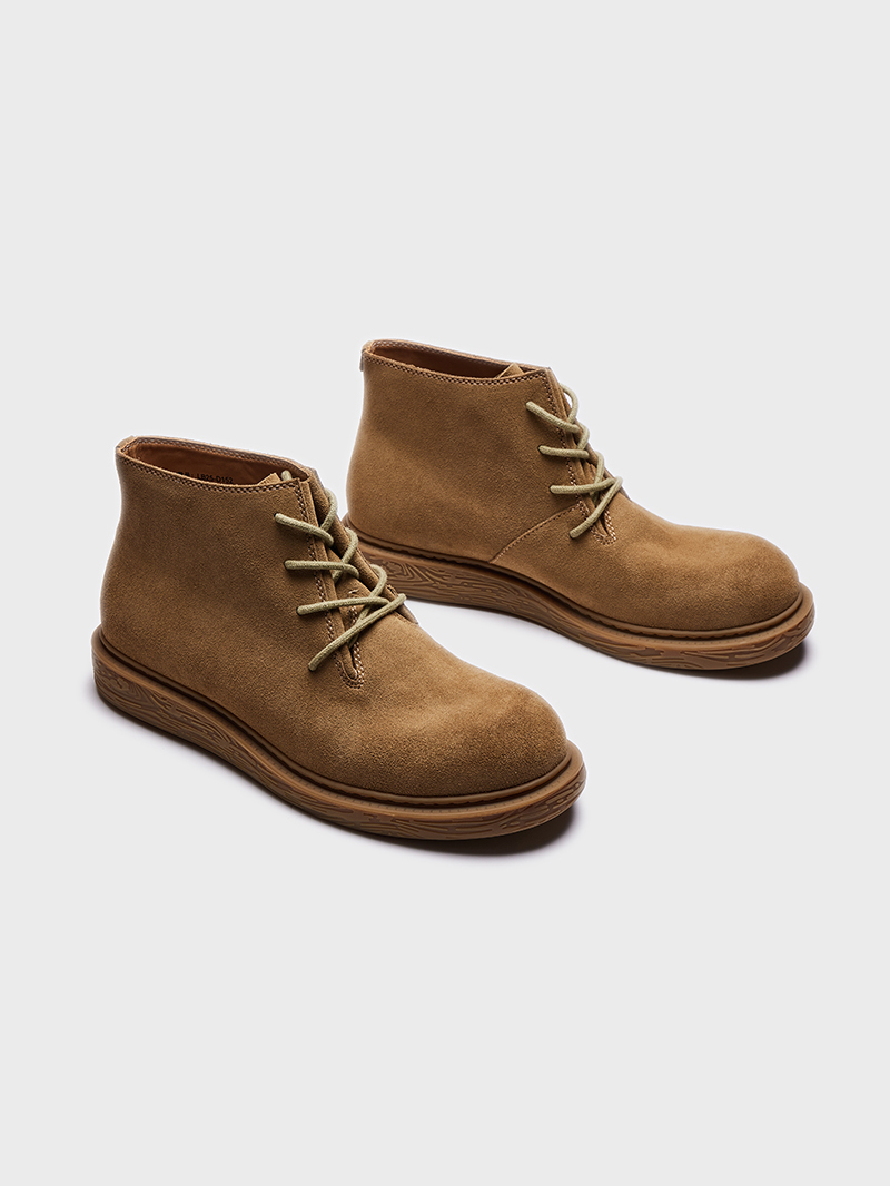 Imported Waterproof Suede Cowhide Desert Boots Men's Outdoor Worker foto 5