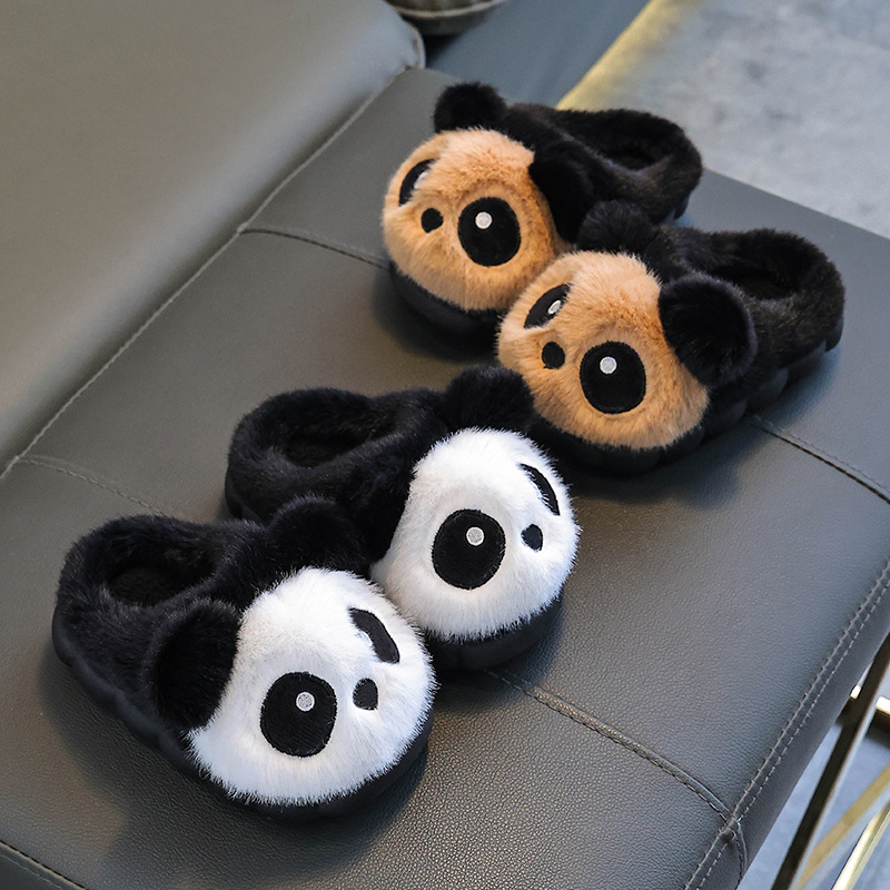 Winter Cotton Slippers For Children Warm And Fleece-lined Cotton Shoes foto 5