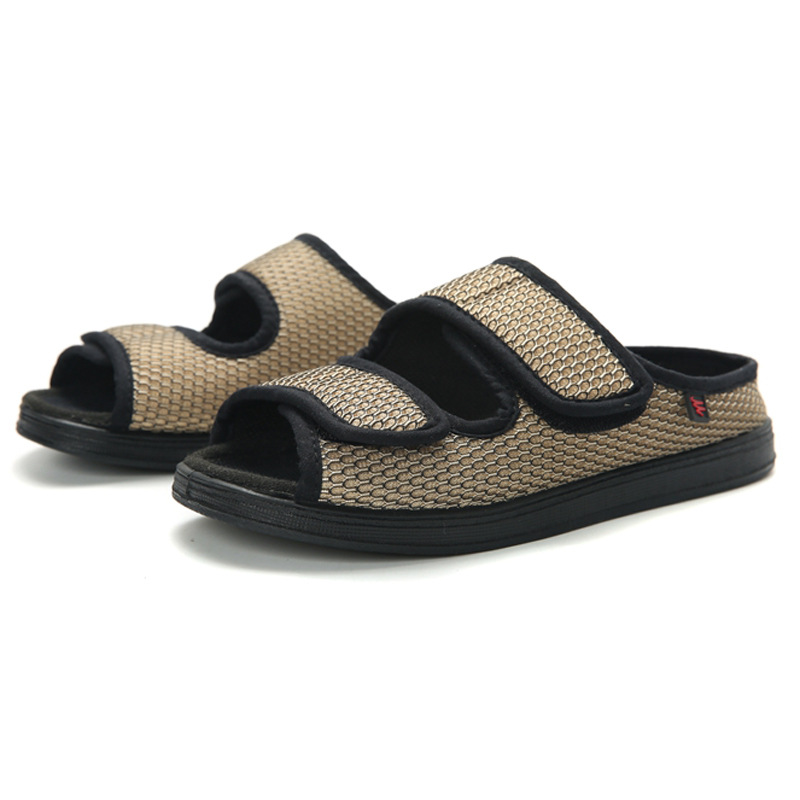 Wide Puffy Fat Big Foot Bone Adjustable Rubber Foam Bottom Loose Slippers foto 4