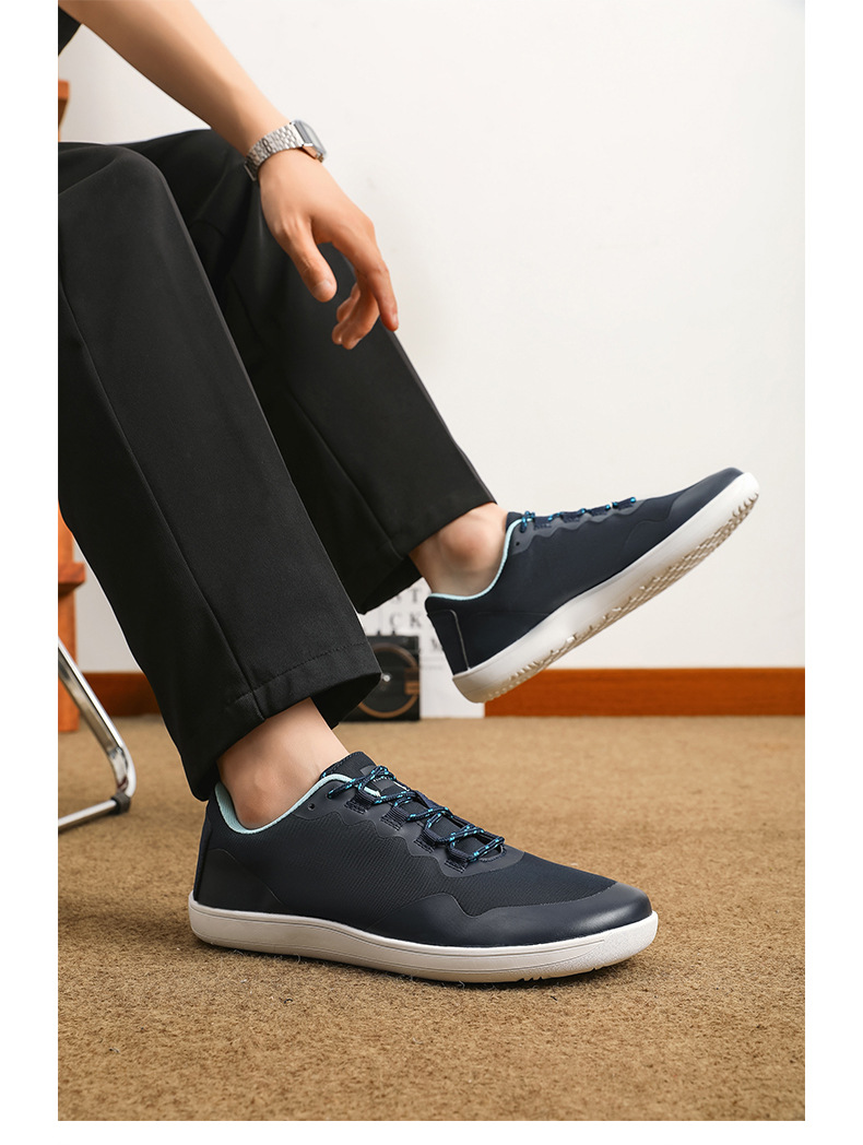 Breathable Mesh Low-top Lace-up Men's Casual Shoes