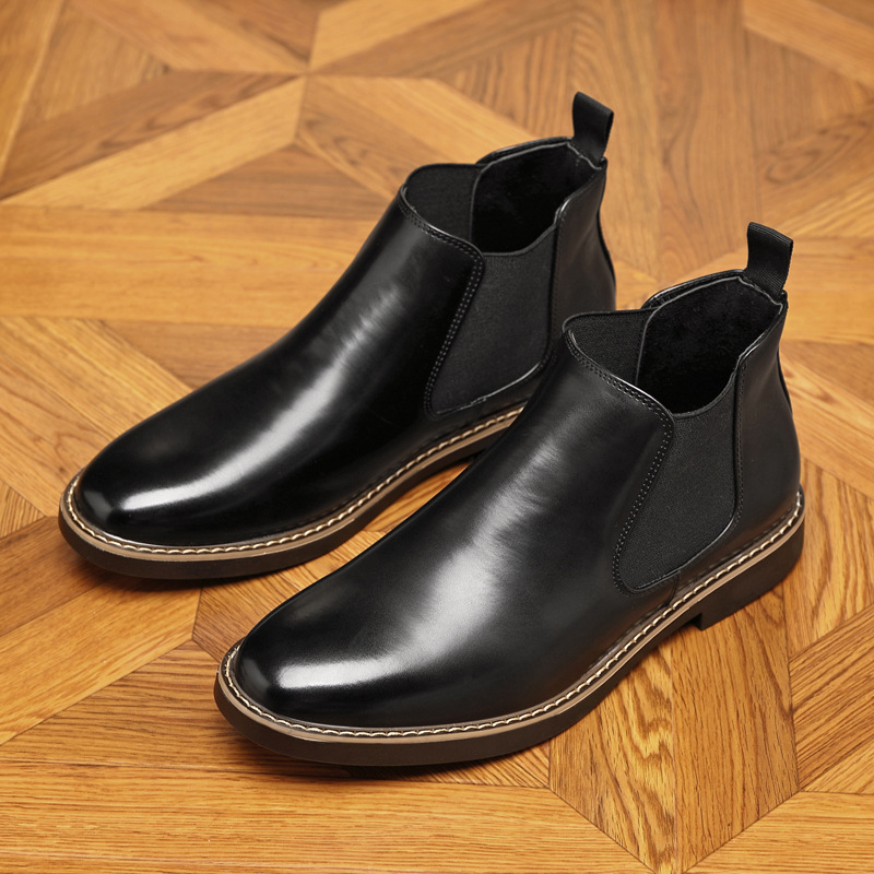Formal Pointed-toe Leather Boots foto 4
