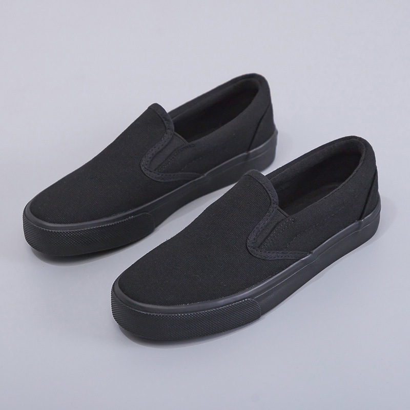 Gray Slip-on Canvas Shoes Fashionable For Both Men And Women foto 2