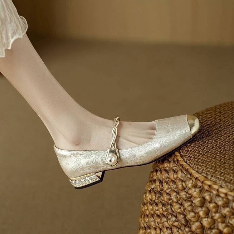 Spring And Summer New Retro Easy Matching French Low-cut Shoes foto 2