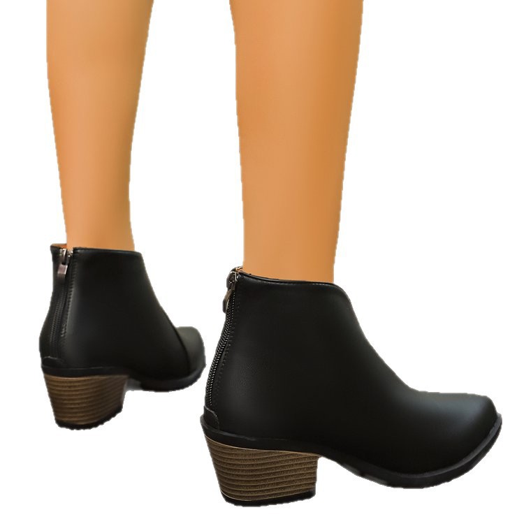 Womens Boots With A Back Zipper foto 2