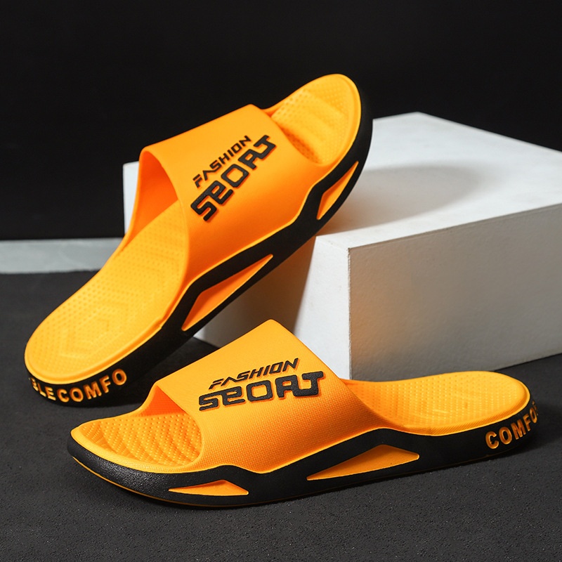 Men's Outdoor Wear Summer Thick-soled Basketball Fashion Slippers Wear-resistant foto 2