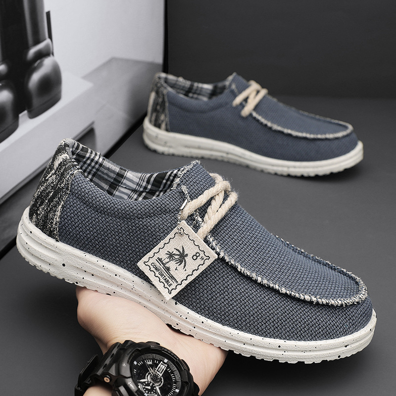 Men's Simple All-match Casual Canvas Sneakers foto 5