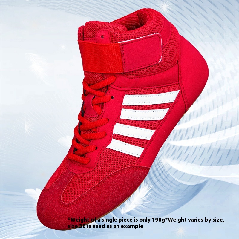 Professional Boxing Shoe Competition Training Men's Wrestling Shoes Weightlifting Squat Shoes foto 5