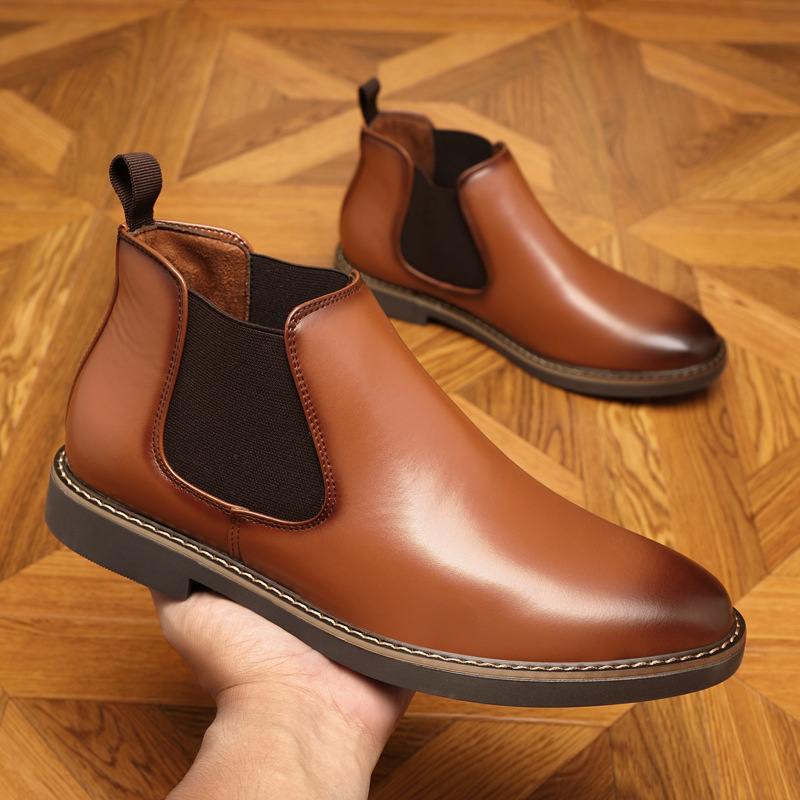 Autumn And Winter Plus Size Chelsea Boots Double Elastic foto 4