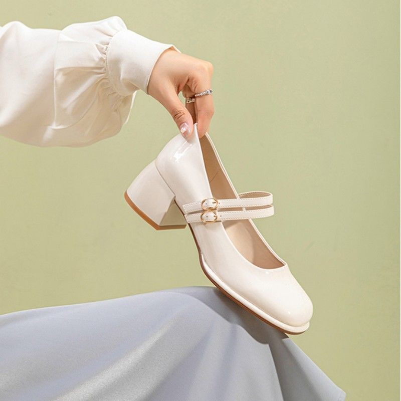 French-style High-heel Mary Jane Shoes For SpringSummer foto 3
