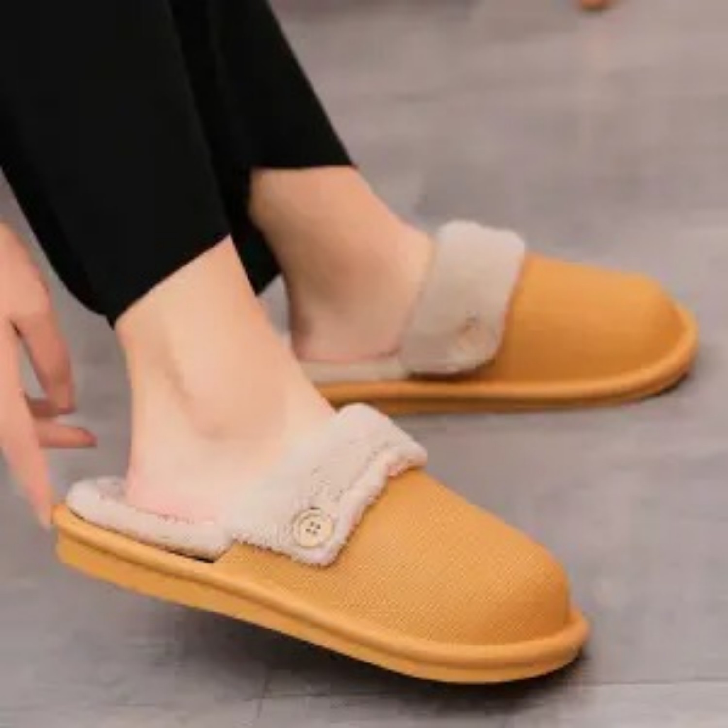 Thick Soled Anti Slip Warm Slippers foto 5