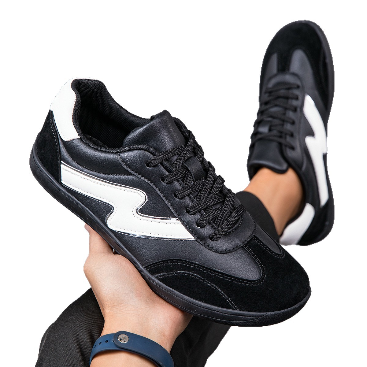 Plus Size Men's Shoes Wide Head Fashion Casual Sneaker foto 3