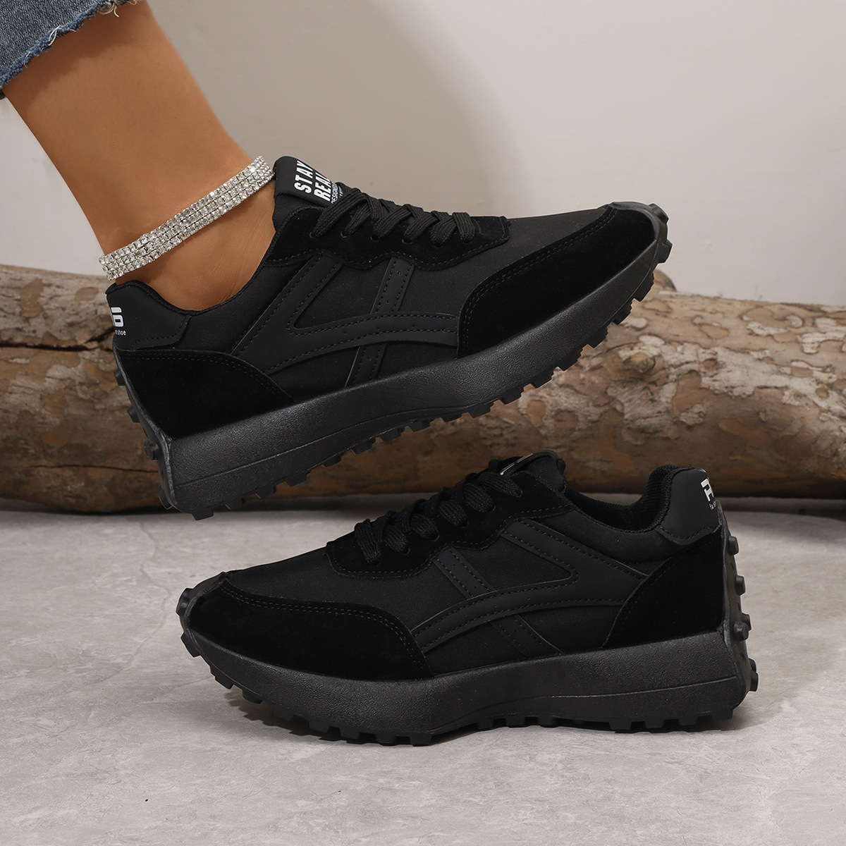 All-matching And Lightweight Mesh Sports Female Flat Shoes foto 2