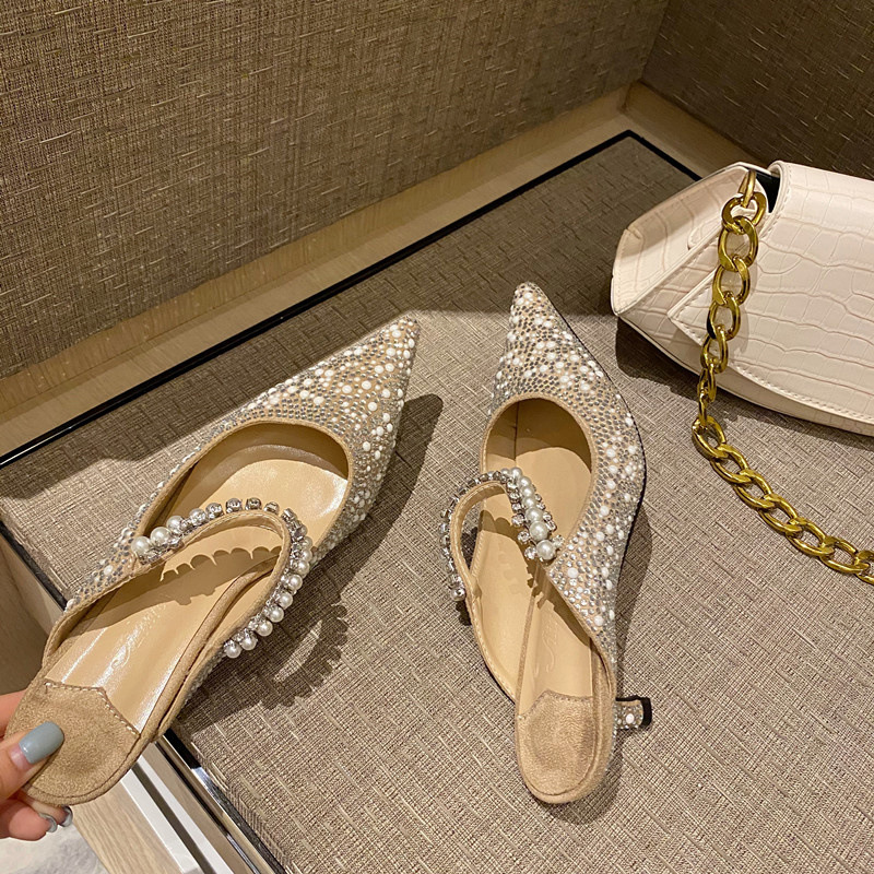 Spring New Stiletto Heel Slippers Women foto 2