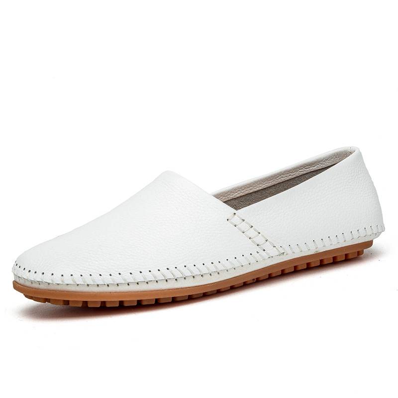 Summer First Layer Cowhide Casual Driving Shoes foto 5