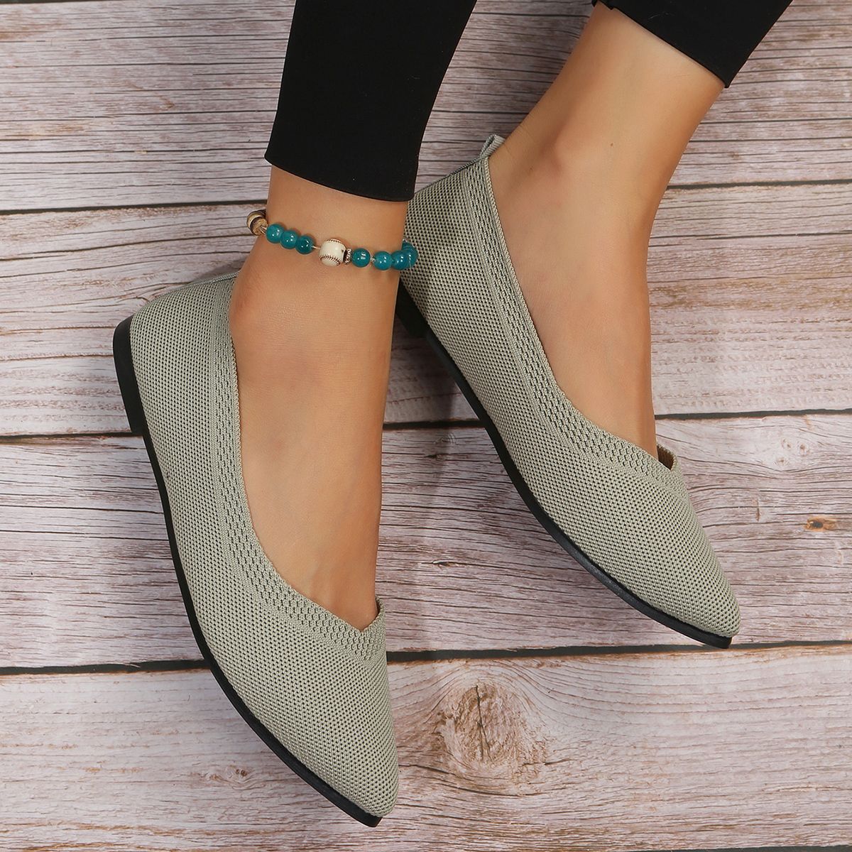 Oversized Shoes Female Pointed Flyknit foto 5