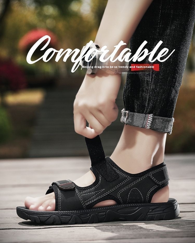 Men's Non-slip Deodorant Water-soaking Eva Ultra-light Velcro Breathable Quick-drying Wading Shoes foto 5