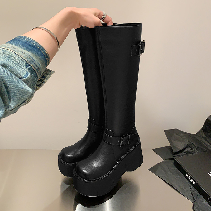 New Design Sense Niche Boots Tall Knight foto 2