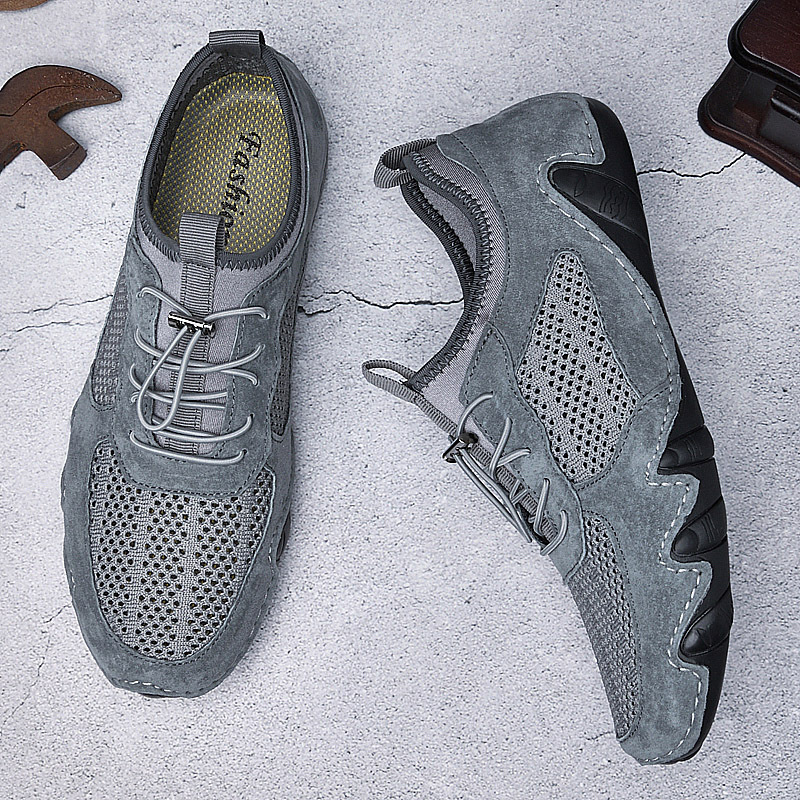 Breathable Slip On Driving Leather Shoes Men's Casual Shoes foto 3