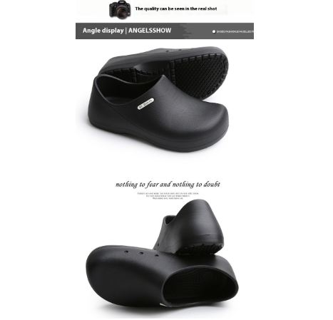 Waterproof Non-slip All-inclusive Outdoor Kitchen Work Shoes Lightweight Platform Cleaning Shoes foto 4