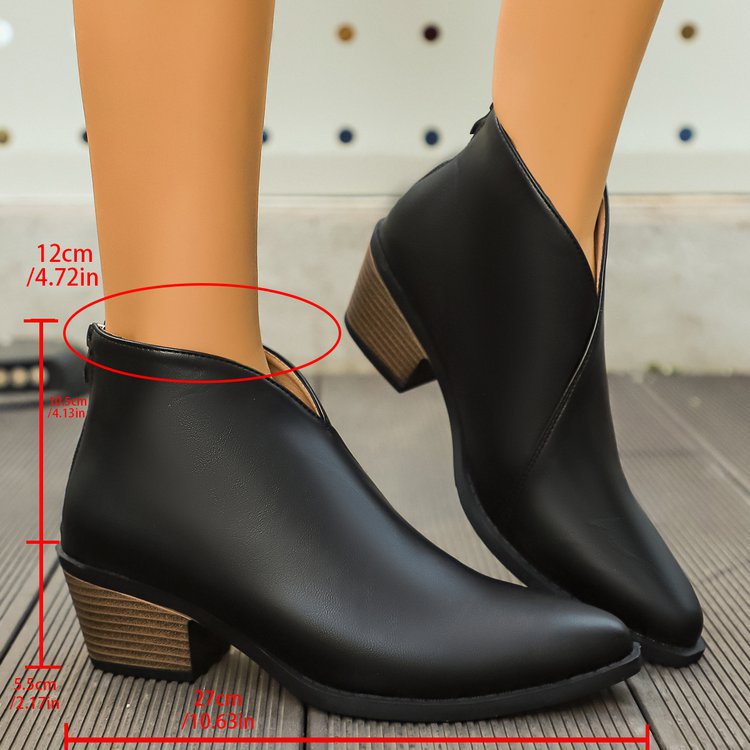 Womens Boots With A Back Zipper foto 5