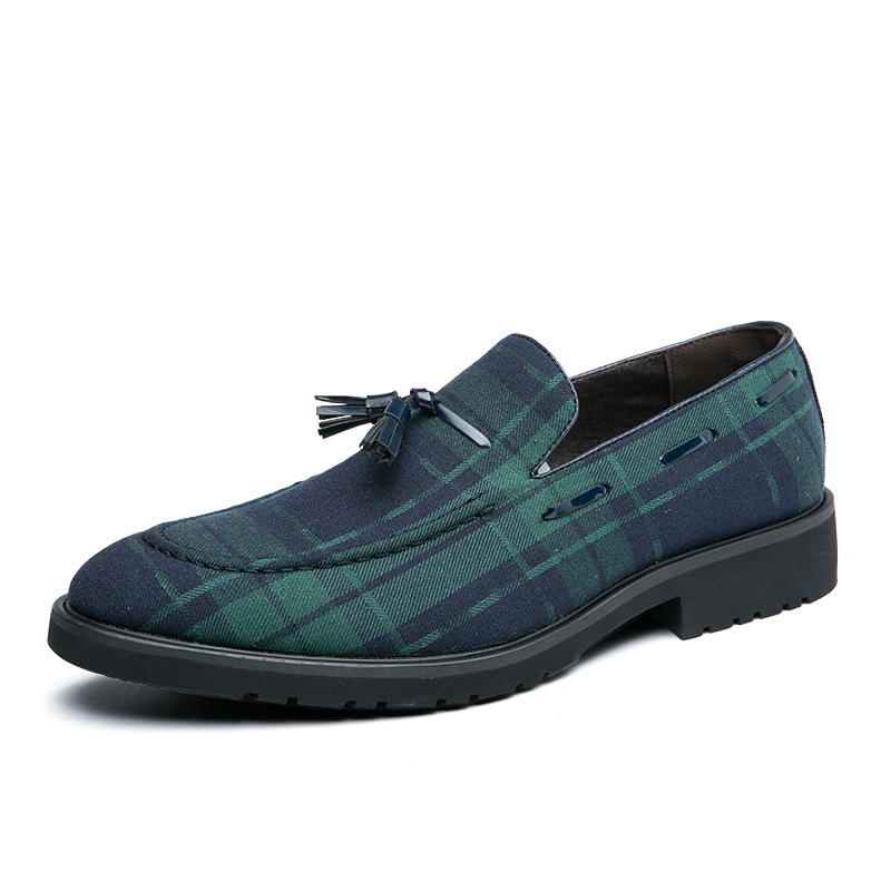 Men's Casual Tassel British Leather Shoes foto 5