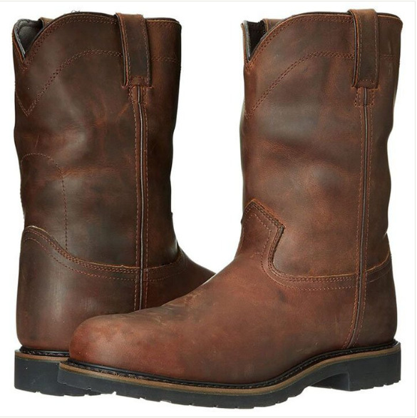 Retro Tea-colored Mens Versatile Casual Boots foto 3