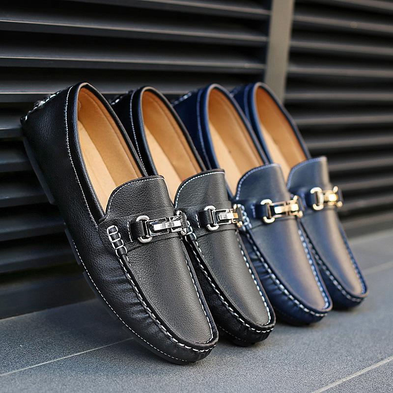 Genuine Leather Breathable New Men's Gommino Loafers foto 3