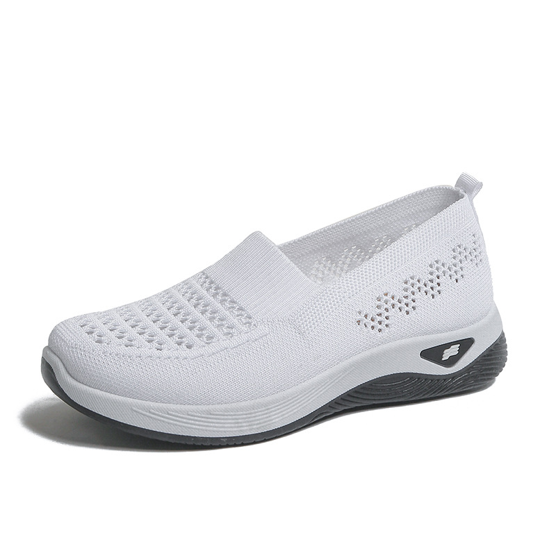Women's Flyknit Breathable Slip-On Flat All-Match Casual Shoes foto 4