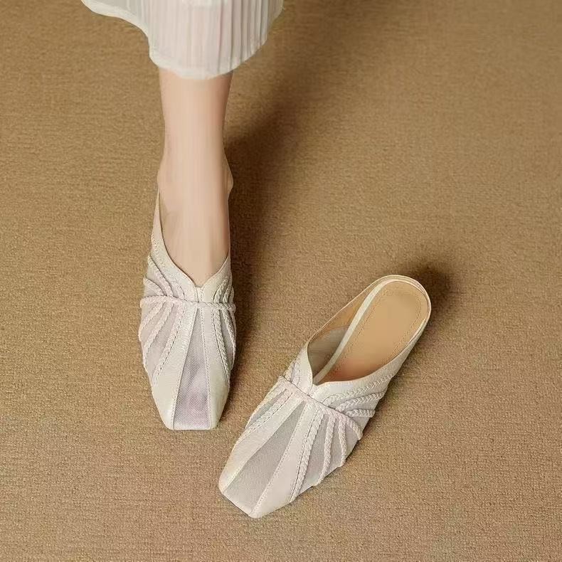 Fashionable Breathable Closed-toe Half-slipper For Women foto 4