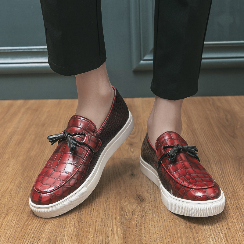 Plus Size Fashion Tassel Sneakers Men's British Casual Youth foto 5
