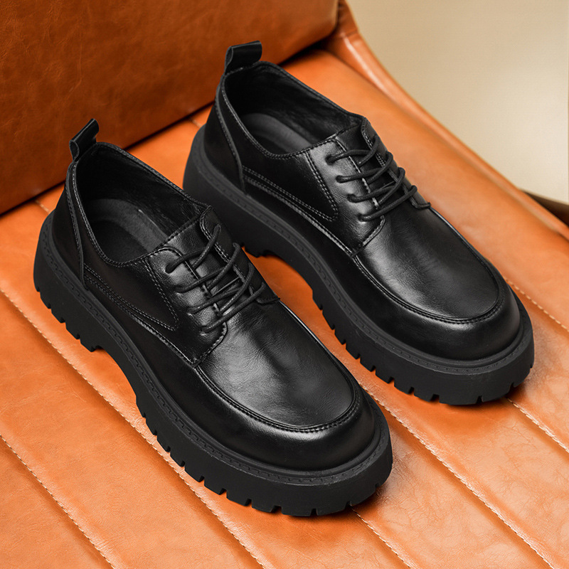 Mens Business Dress Soft Leather Shoes foto 2
