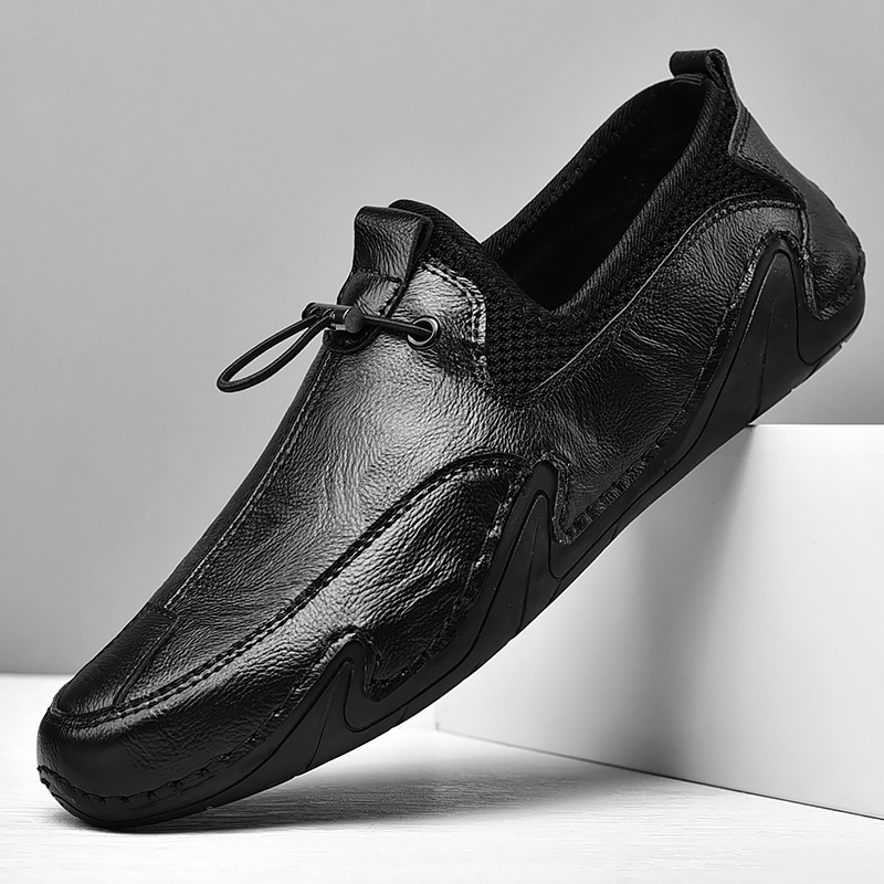 Fashion British Leisure Men's Leather Shoes foto 4