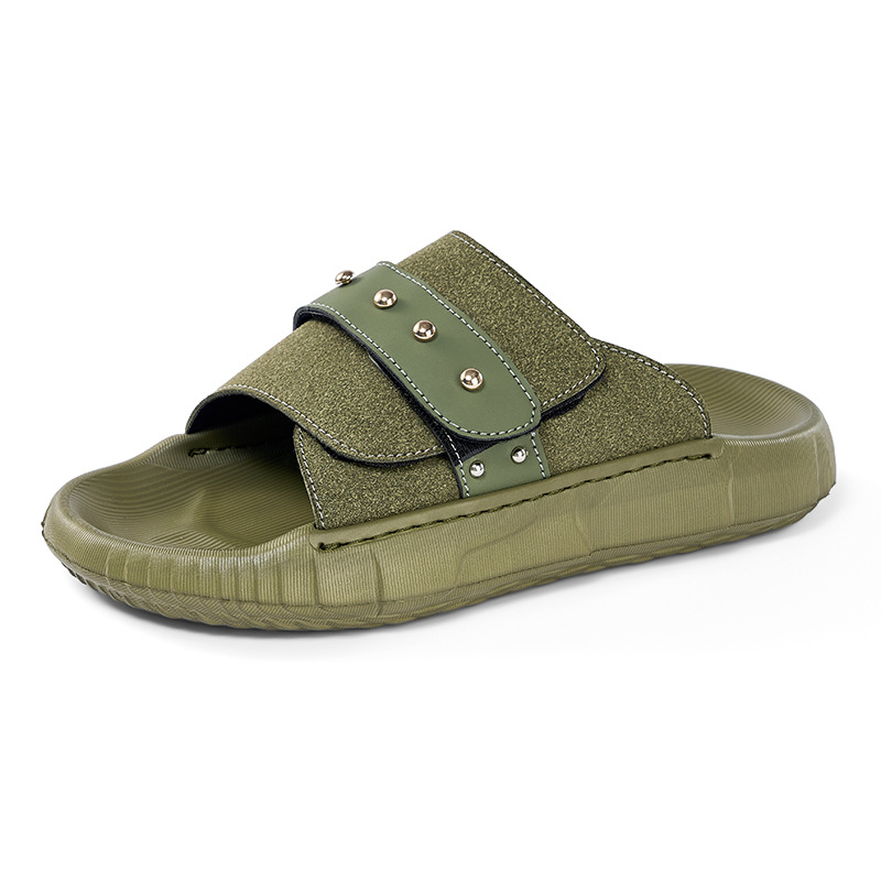 Men's New Velcro Slip-on Sandals Plus Size foto 5