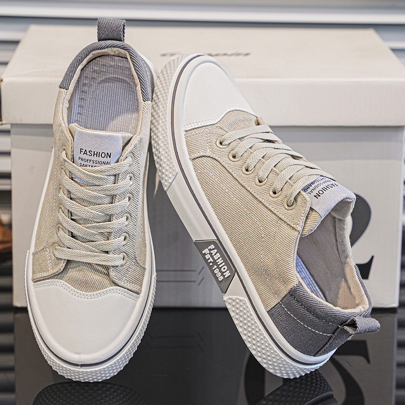 Breathable All-matching Skateboard Men's Soft Bottom Casual Sports Fashion Canvas Shoes foto 3