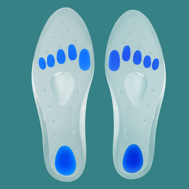 Silicone Soft Shock Absorption Slow Pressure Sports Leisure Insole foto 3