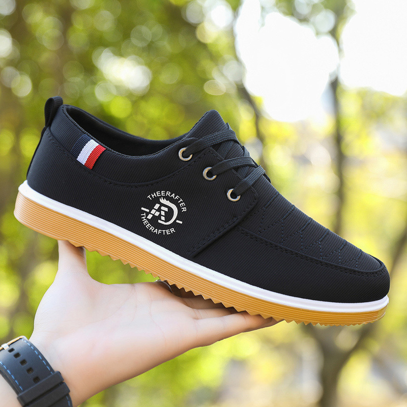Non-slip Wear-resistant Casual Shoes Breathable Deodorant Work Men's Shoes foto 3
