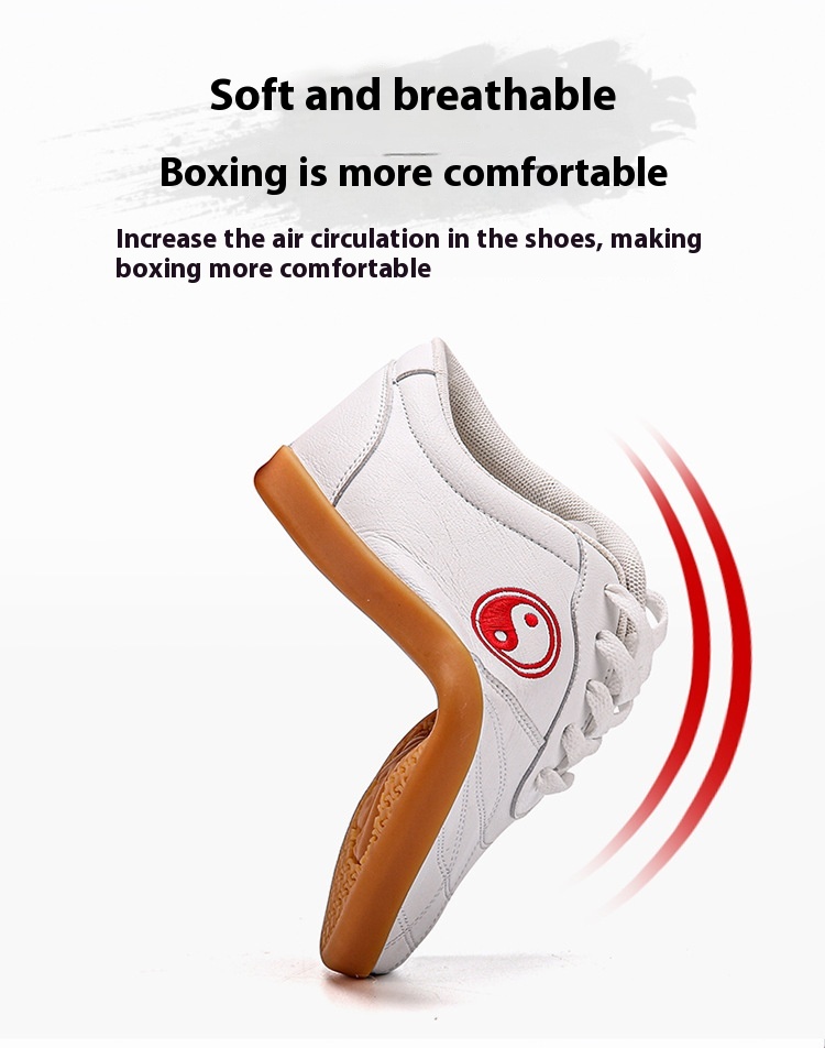 Men's Soft Bottom Lightweight Non-slip Breathable Martial Arts Practice Shoes foto 4