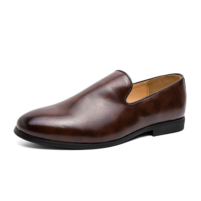 Breathable Casual Leather Shoes Korean Fashion Doug Shoes foto 5