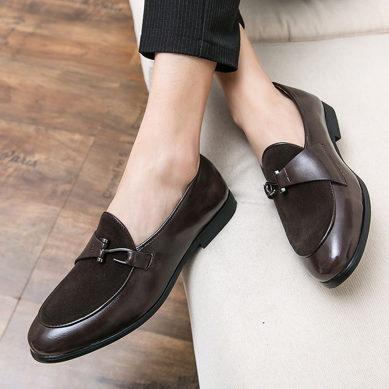Men's Fashion British Style Casual Leather Shoes foto 3
