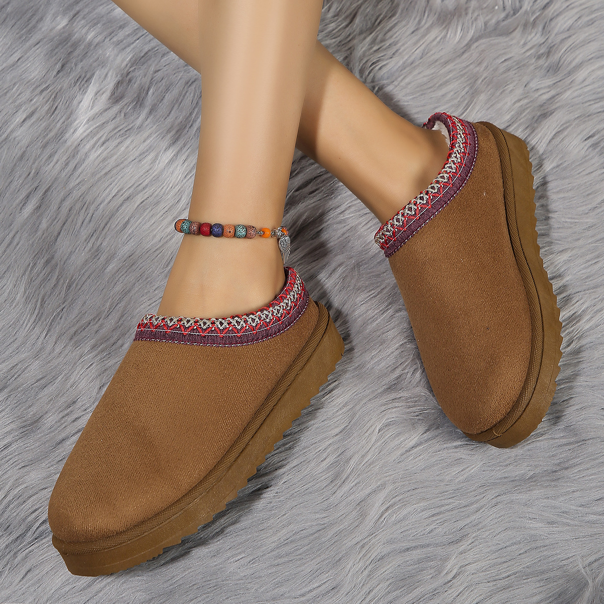 Fallwinter Fringed Fashion Snow Boots foto 5