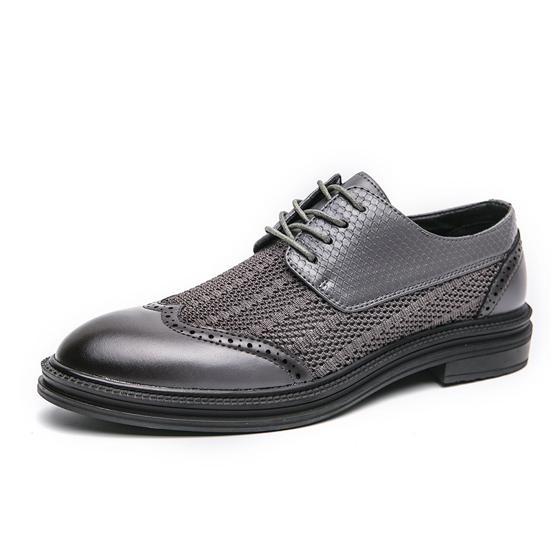 Plus Size Hollow-out Brogue Men's Shoes foto 2